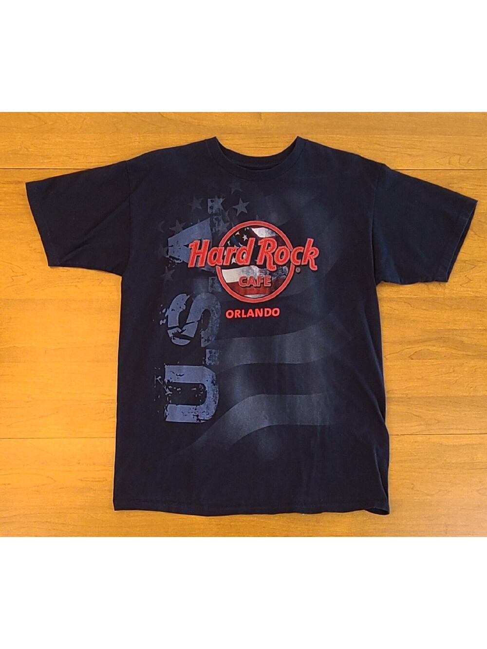Hard Rock Cafe Orlando USA Short Sleeve 100% Cotton T-Shirt Size Medium Mens